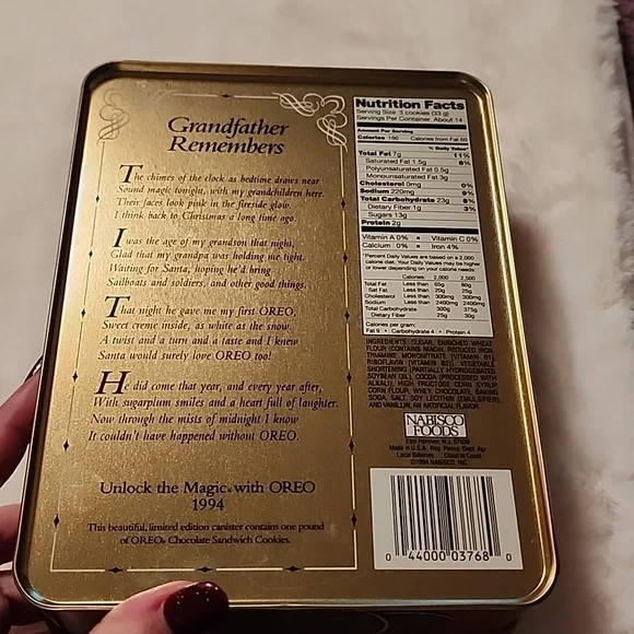 OREO 🔑 UNLOCK THE MAGIC  TIN CAN VINTAGE - Picture 4 of 8